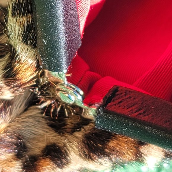 Glamorous vintage Limited faux leopard clutch with built in wallet - Picture 5 of 7